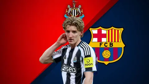 WATCH: Anthony Gordon's agent spotted meeting Barcelona representatives