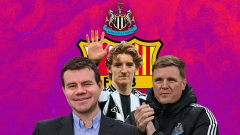 Eddie Howe reacts to Anthony Gordon's £70m move to Barcelona