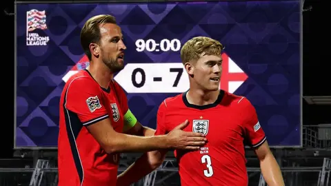 Lewis Hall shines in 7-0 rout as England run riot in Rijeka